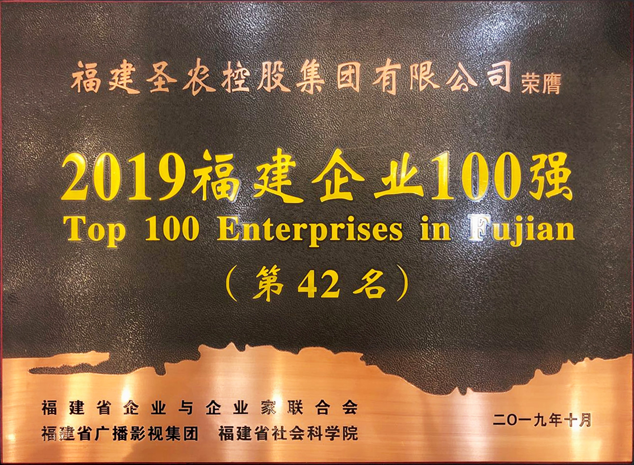 2019（3003新葡的京集团集团）福建企业100强